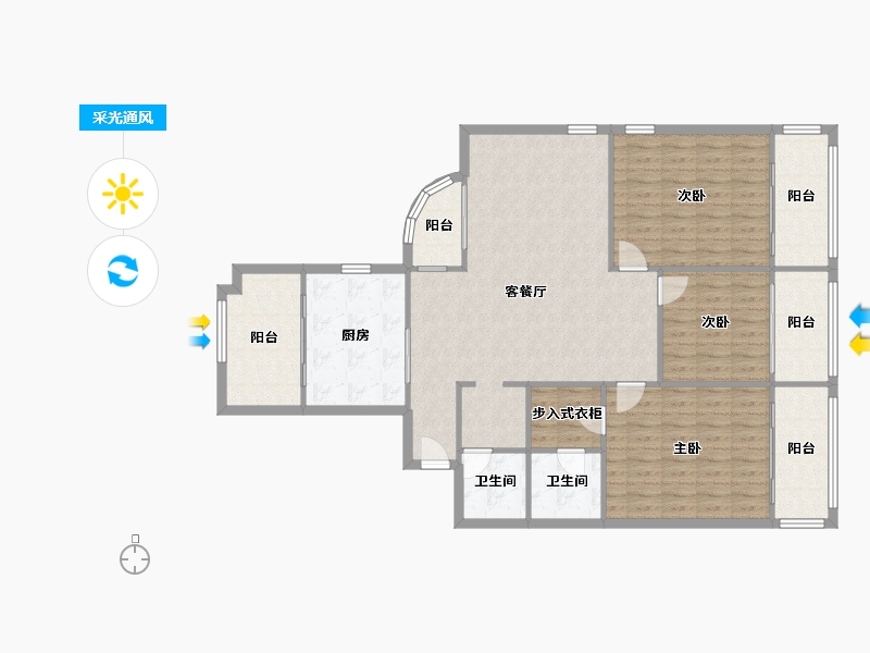 上海-上海市-锦南花苑-0.00-户型库-采光通风