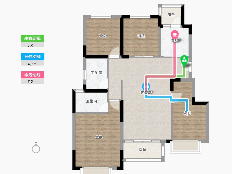 四川省-眉山市-江天樾-95.00-户型库-动静线