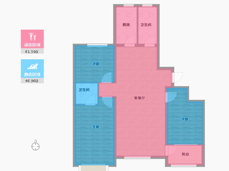 山东省-潍坊市-辰隆天玺城-98.00-户型库-动静分区