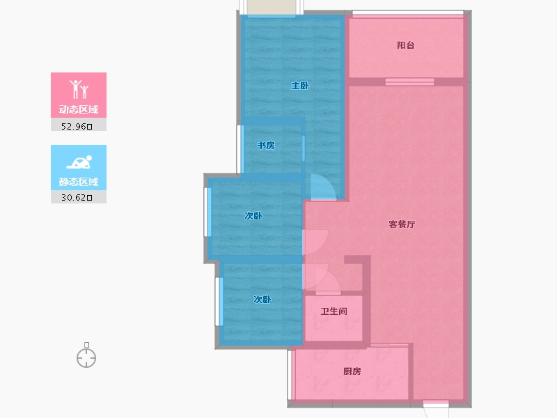 广东省-惠州市-美悦湾-78.00-户型库-动静分区