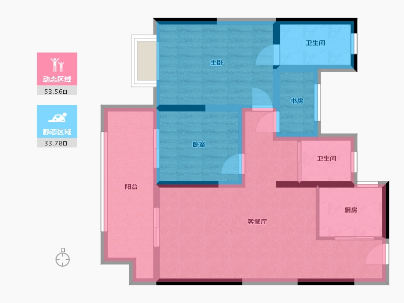 河南省-安阳市-世和府北园-79.00-户型库-动静分区