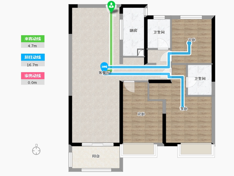 河南省-洛阳市-偃师亚新橄榄城-98.24-户型库-动静线