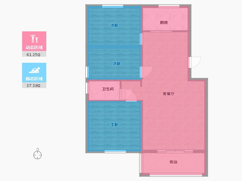 山东省-临沂市-皇庭华府-89.00-户型库-动静分区