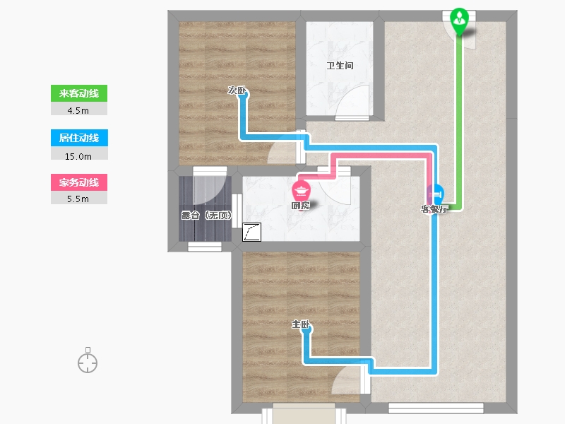 河北省-唐山市-璟樾府-68.00-户型库-动静线