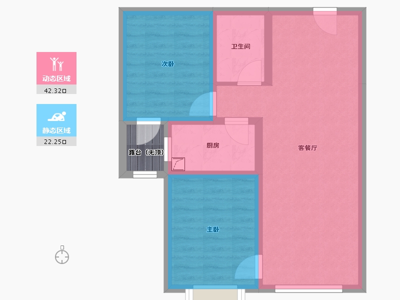 河北省-唐山市-璟樾府-68.00-户型库-动静分区