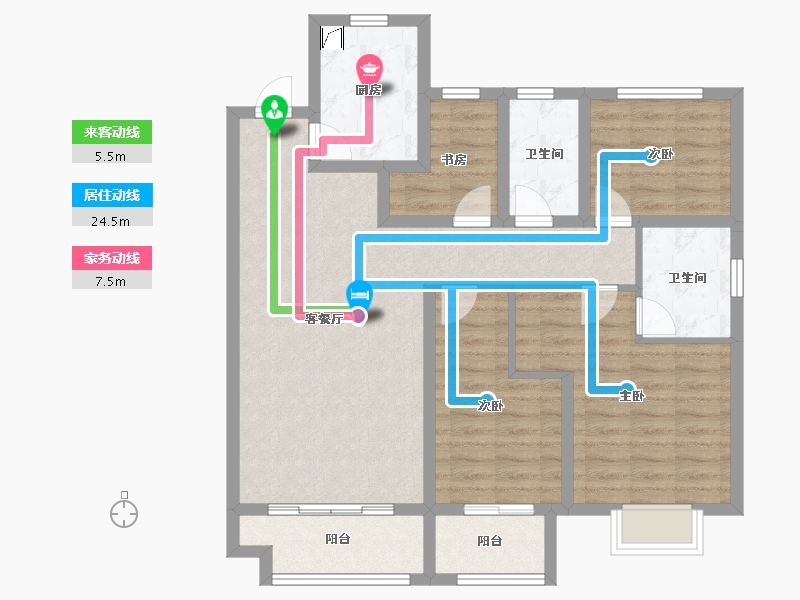 山东省-德州市-红磡-145.00-户型库-动静线