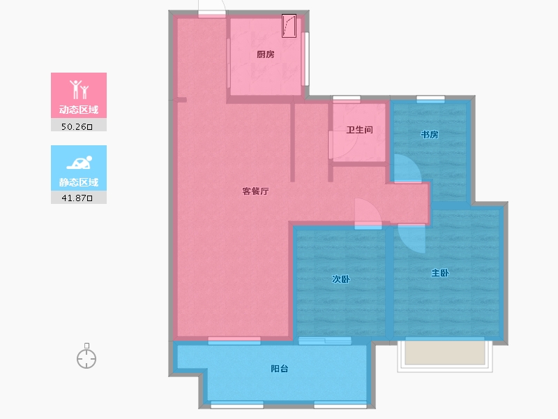 安徽省-马鞍山市-新城璟玥-81.52-户型库-动静分区