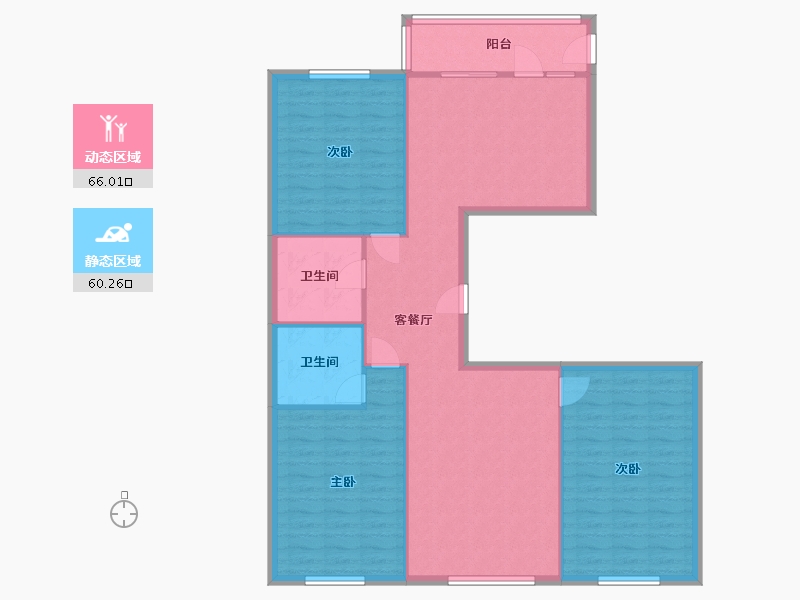 黑龙江省-哈尔滨市-中铁嘉园-124.00-户型库-动静分区