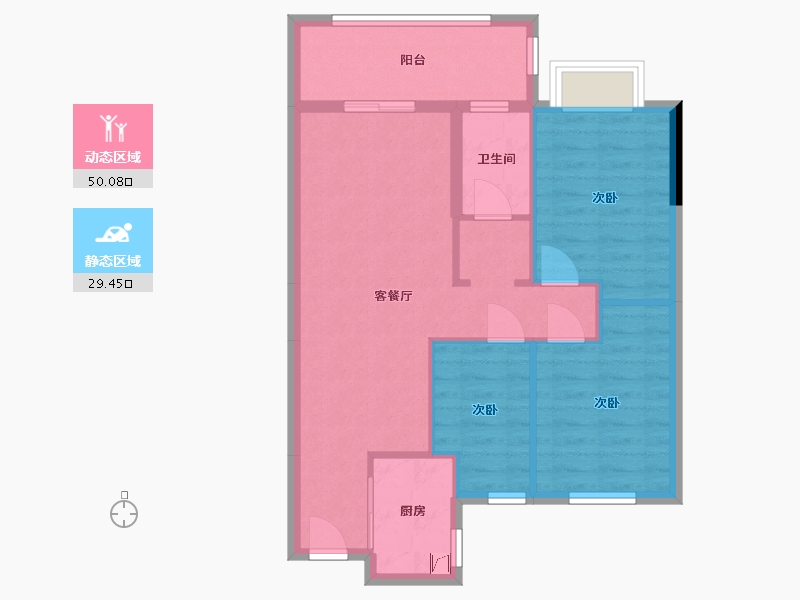 江西省-赣州市-台湾城二期-89.00-户型库-动静分区