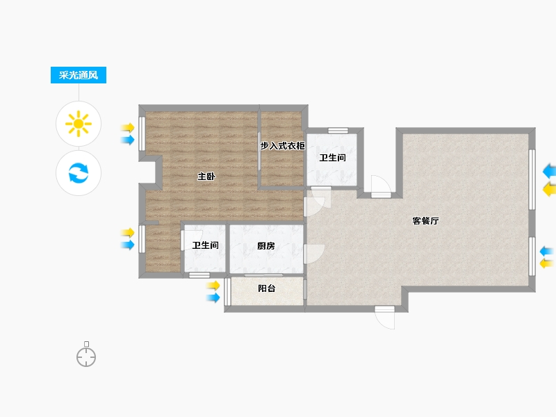 广西壮族自治区-防城港市-龙光阳光海岸-102.50-户型库-采光通风