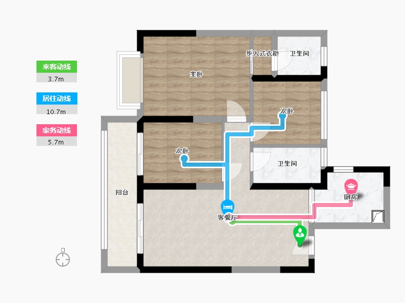 江苏省-苏州市-大河华章花园-77.56-户型库-动静线