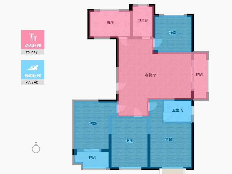 山东省-菏泽市-中华锦园-125.00-户型库-动静分区