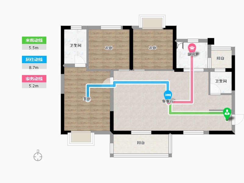 四川省-成都市-昌建.星悦城-92.00-户型库-动静线