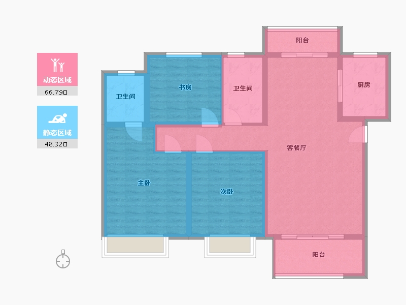 河南省-濮阳市-建业璟园-103.00-户型库-动静分区