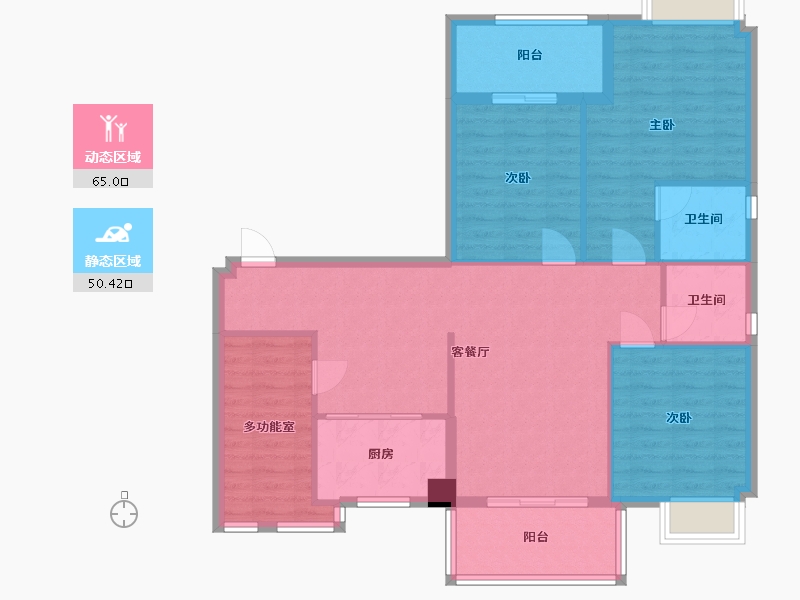 福建省-福州市-中发首府-112.00-户型库-动静分区