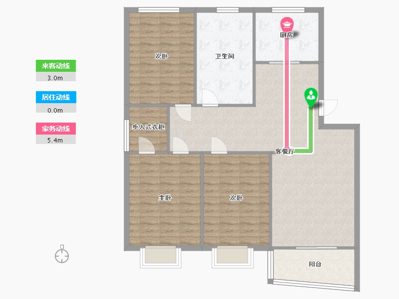 湖北省-武汉市-华星晨龙晨-132.00-户型库-动静线