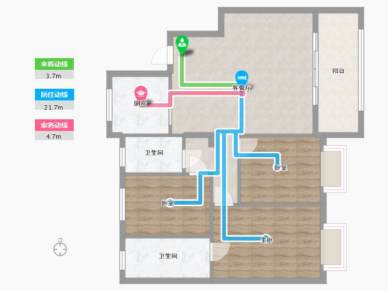 江苏省-苏州市-西津月-89.00-户型库-动静线