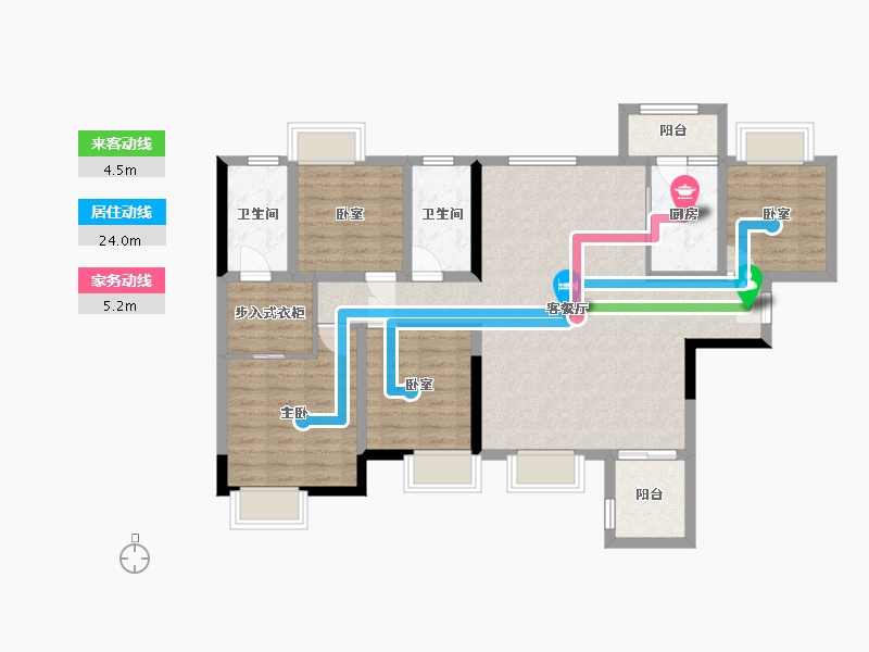 四川省-南充市-上河城-128.00-户型库-动静线