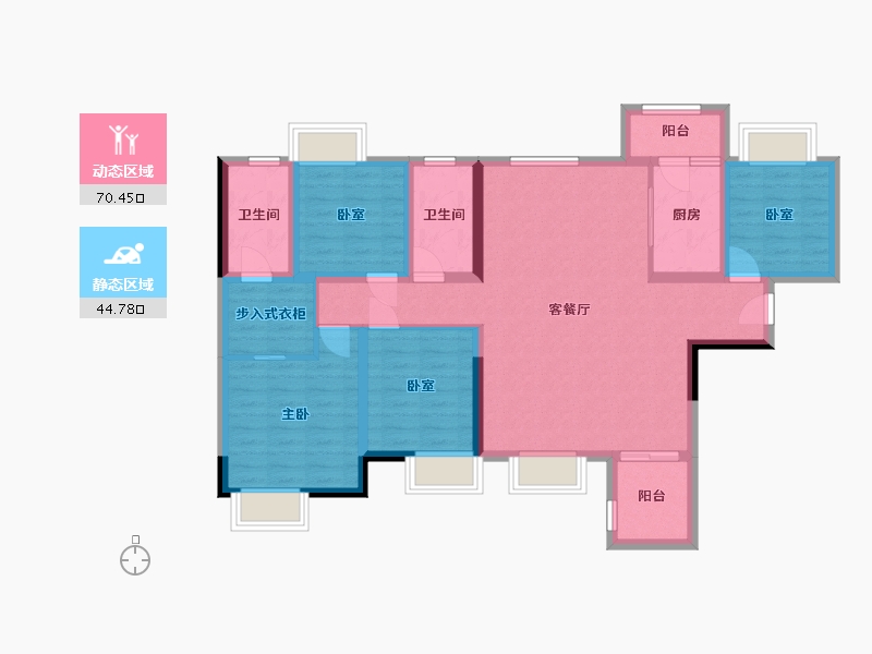 四川省-南充市-上河城-128.00-户型库-动静分区