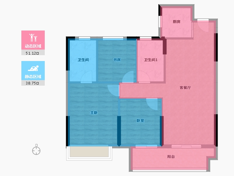 湖南省-株洲市-宴南都-108.00-户型库-动静分区