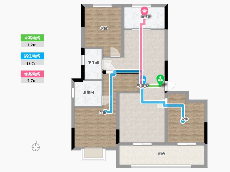 安徽省-阜阳市-融创城-98.00-户型库-动静线