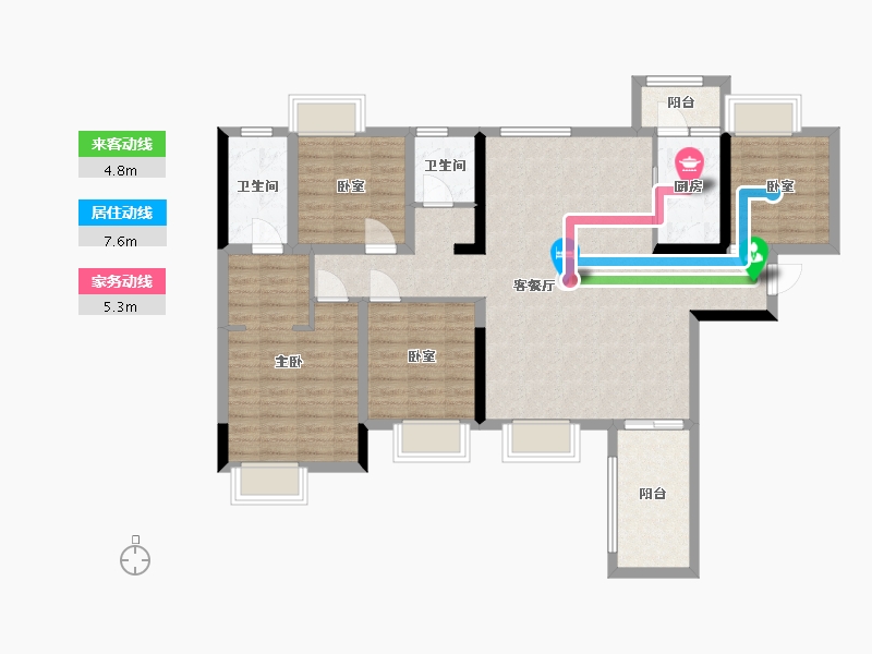 四川省-南充市-上河城.-122.00-户型库-动静线