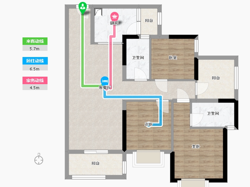 广东省-惠州市-中洲半岛城邦-95.00-户型库-动静线