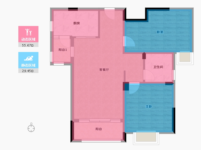 江西省-上饶市-珍珠城-76.00-户型库-动静分区