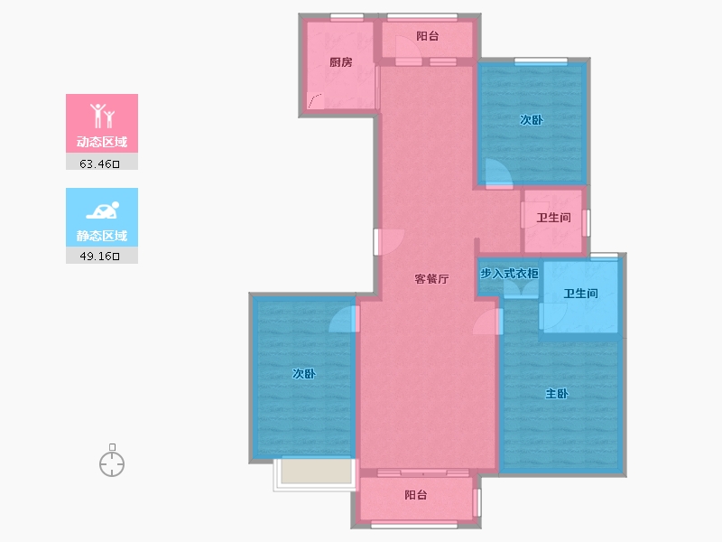 河北省-廊坊市-新城昕越-100.00-户型库-动静分区