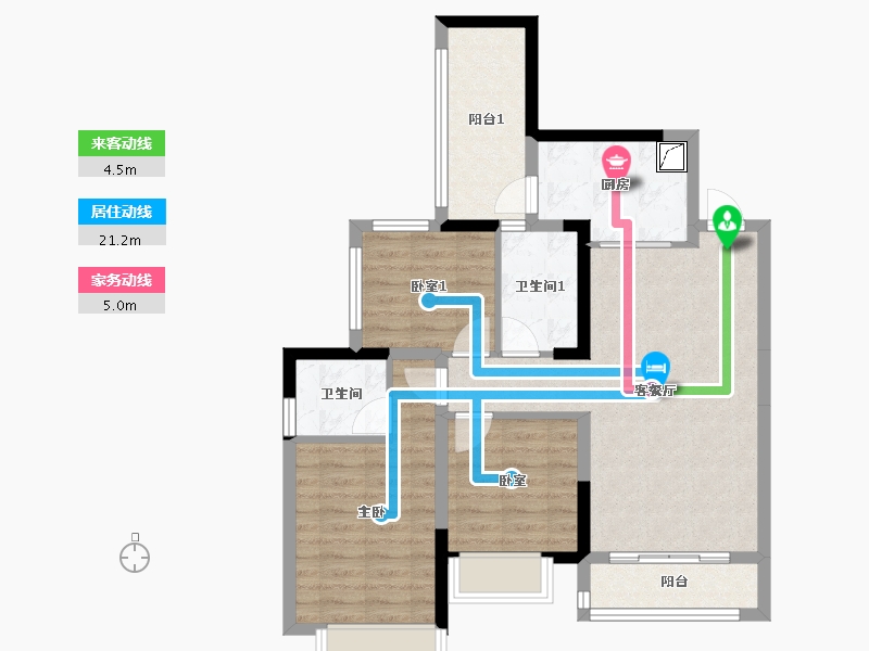 四川省-凉山彝族自治州-观澜府-118.91-户型库-动静线