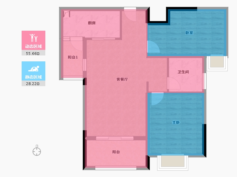 江西省-上饶市-珍珠城-76.00-户型库-动静分区