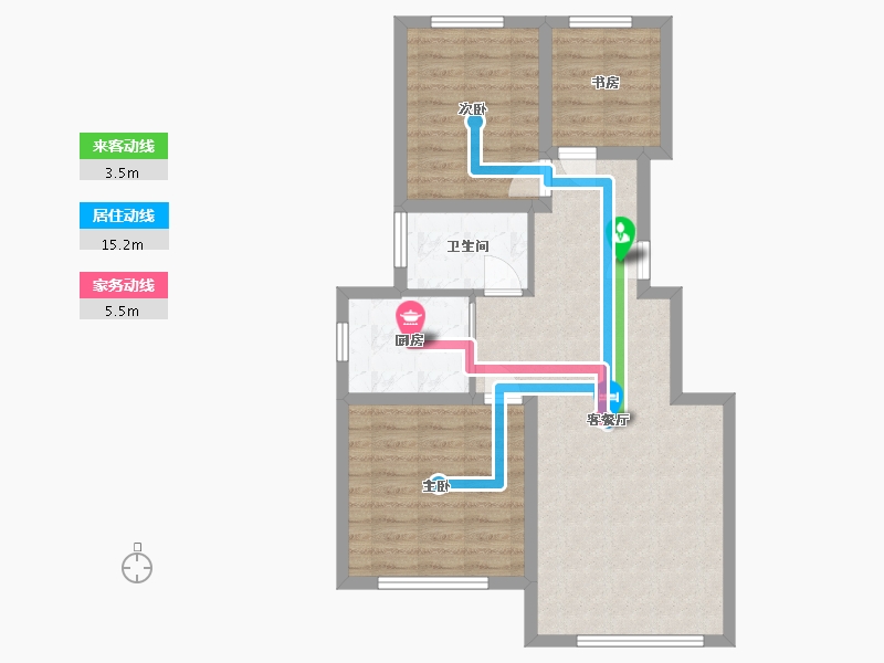 新疆维吾尔自治区-乌鲁木齐市-紫煜臻城-101.00-户型库-动静线