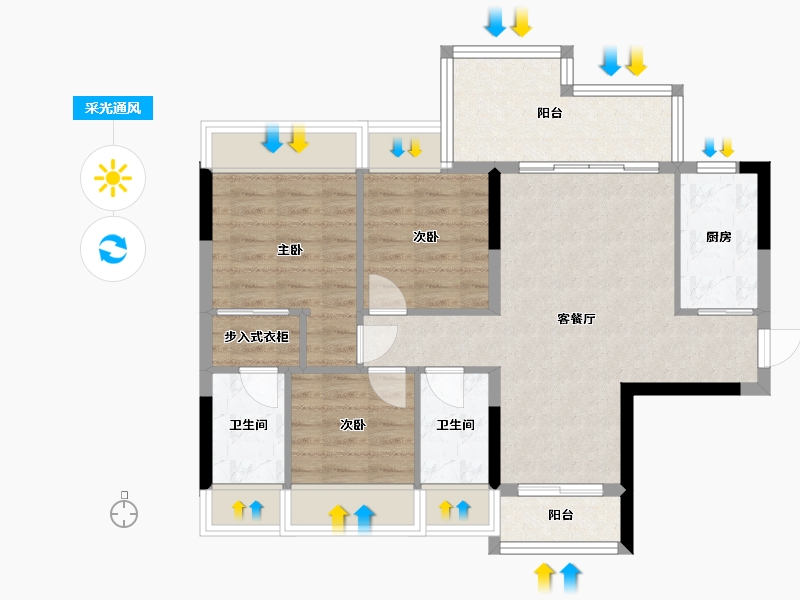 广东省-清远市-肇锋雅轩-0.00-户型库-采光通风