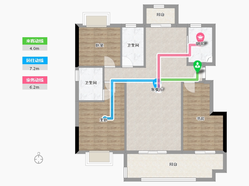 安徽省-阜阳市-东湖世纪城-109.00-户型库-动静线