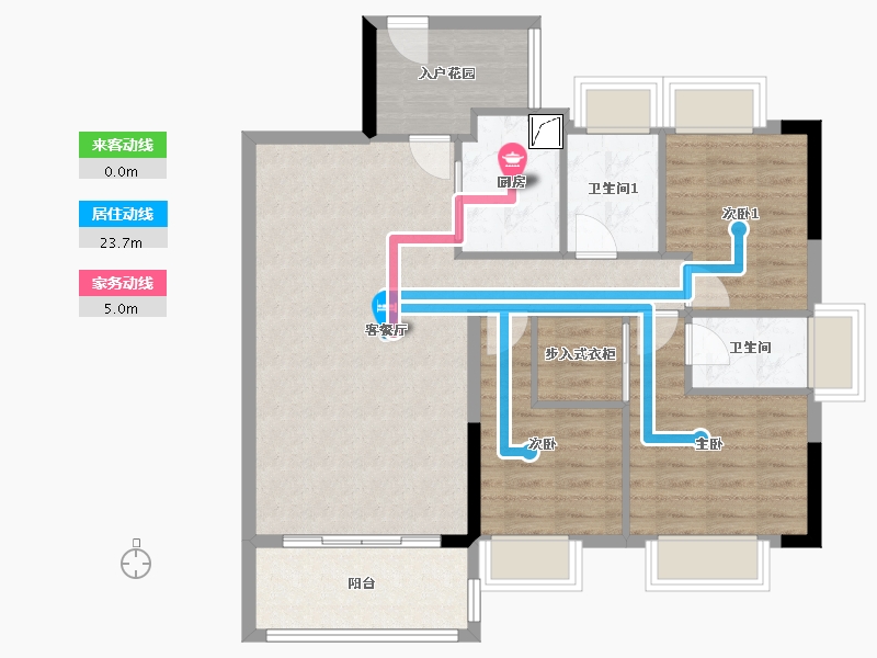 广东省-肇庆市-海缙蓝湾-98.00-户型库-动静线