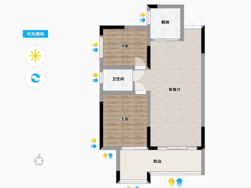 湖南省-长沙市-湘江熙岸-89.00-户型库-采光通风