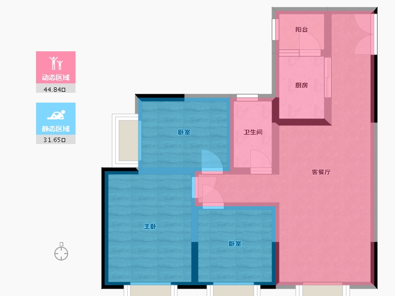 四川省-德阳市-东江首府-65.00-户型库-动静分区