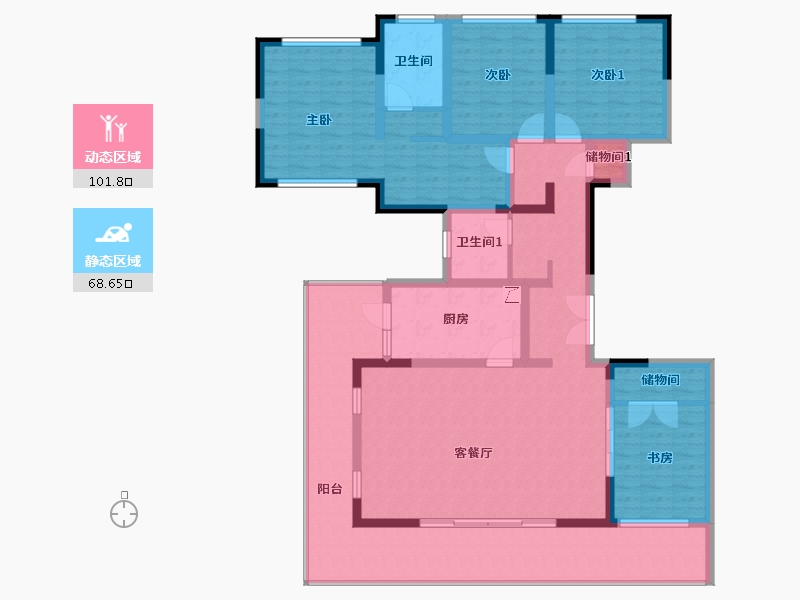 四川省-雅安市-雅安-168.00-户型库-动静分区