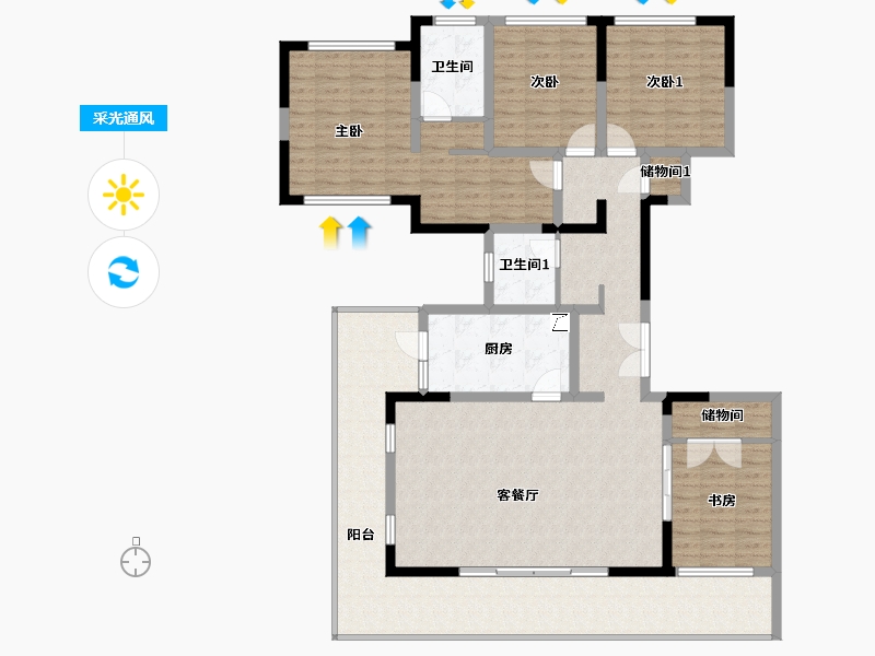 四川省-雅安市-雅安-168.00-户型库-采光通风