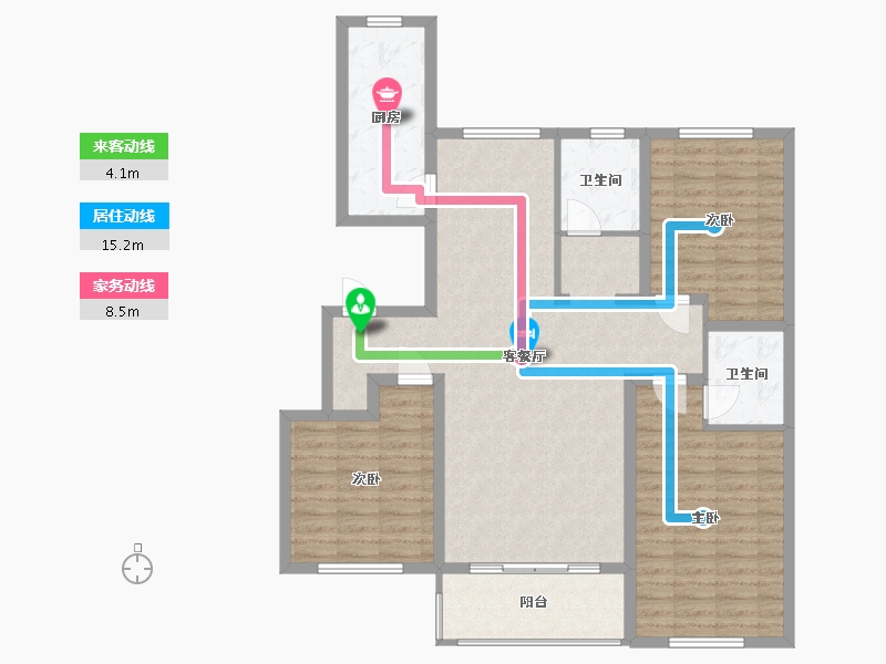 河北省-邢台市-宏屹上院-110.00-户型库-动静线