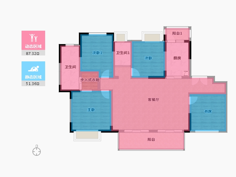 四川省-雅安市-雅安-110.00-户型库-动静分区