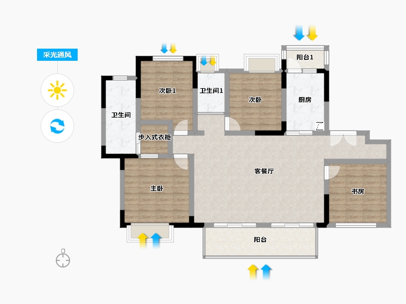 四川省-雅安市-雅安-110.00-户型库-采光通风