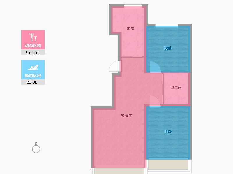 吉林省-长春市-隆晟·高新名邸-80.00-户型库-动静分区