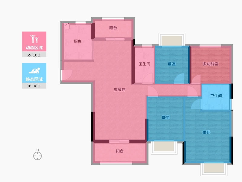 广东省-清远市-海港城新干线-91.00-户型库-动静分区