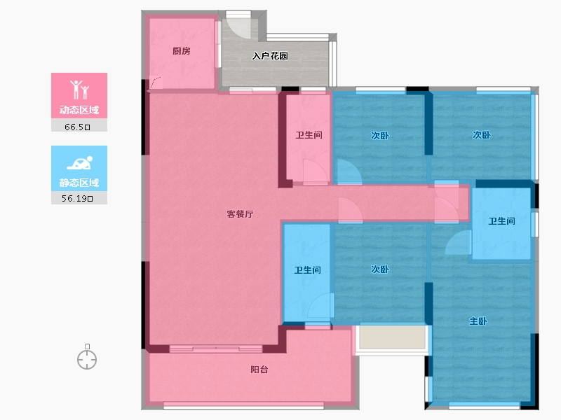 广东省-清远市-九龙湾-139.73-户型库-动静分区