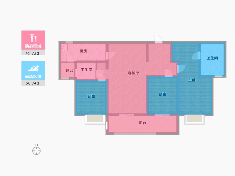 云南省-昆明市-融创-108.00-户型库-动静分区