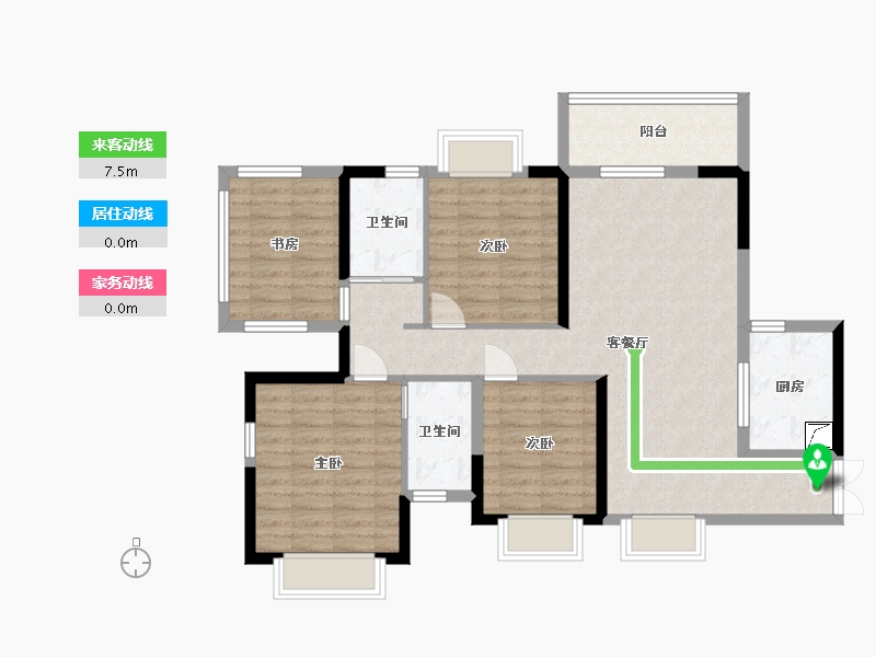 广西壮族自治区-南宁市-建工城-118.00-户型库-动静线