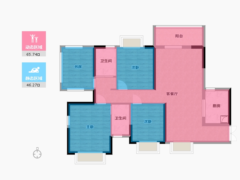 广西壮族自治区-南宁市-建工城-118.00-户型库-动静分区