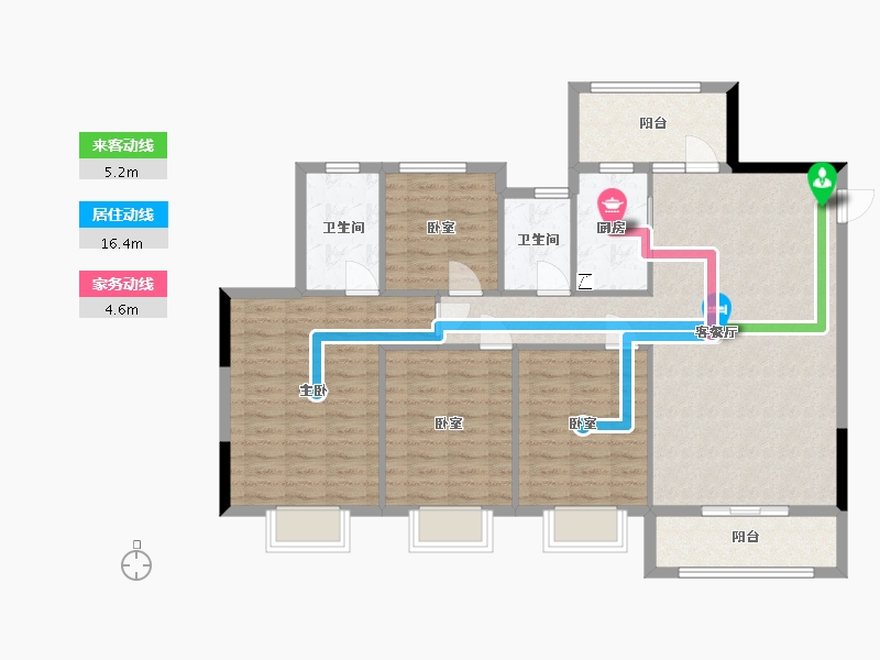 广西壮族自治区-梧州市-苍海一号-120.00-户型库-动静线