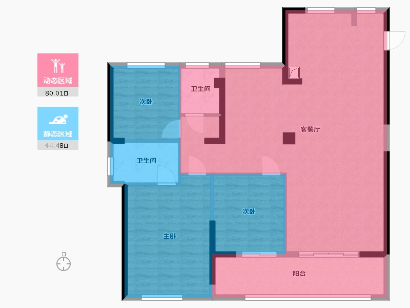 福建省-福州市-金辉优步大道-113.40-户型库-动静分区